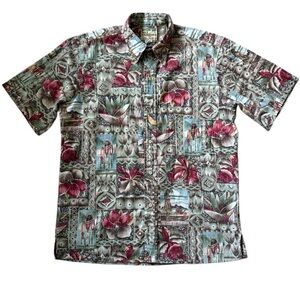 Reyn Spooner Limited Edition Mele Kalikimaka Hawaiian Christmas Patterned Shirt